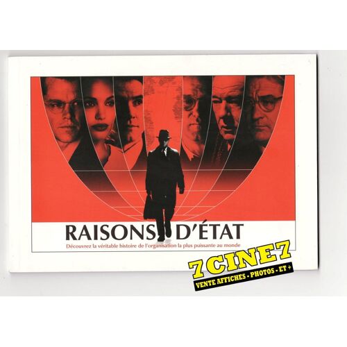 Raisons D' Etat (The Good Shepherd) Dossier Presse Du Film De Robert De Niro Avec Matt Damon, Angelina Jolie, Robert De Niro