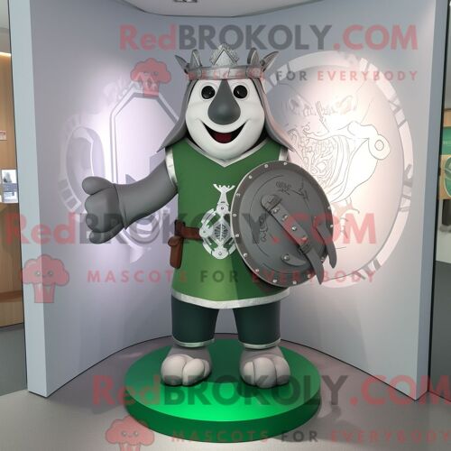 Costume De Mascotte Redbrokoly De Gosling Marron Habillé D Un Pantalon En Velours Côtelé Et D Un Porte-Monnaie