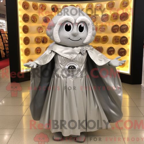 Costume De Mascotte Redbrokoly D Allosaure Noir Personnage Habillé D Une Robe Longue Et D Épingles À Chapeau