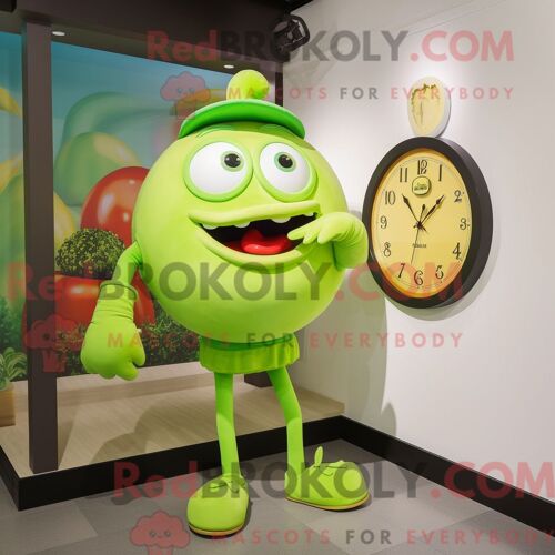Costume Mascotte Redbrokoly De Brocoli Noir Personnage Habillé D Une Combishort Et De Pochettes De Costume