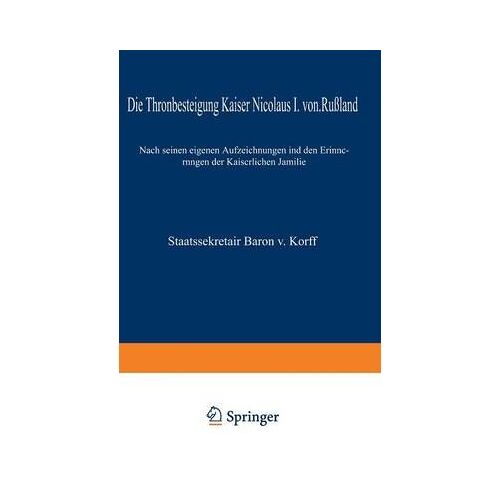 Die Thronbesteigung Kaiser Nicolaus I. Von Rußland Im Jahre 1825