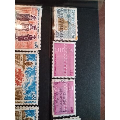Timbre France 1676 1677 Europa 50c 80c 1971