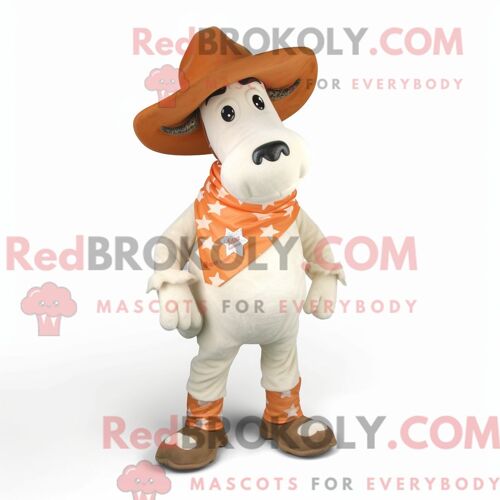 Personnage De Costume De Mascotte Redbrokoly De Château Irlandais De La Marine Habillé Avec Un Pantalon Chino Et Des Chapeaux