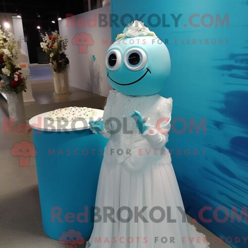 Costume De Mascotte Redbrokoly De Chinchilla Vert Personnage Habillé D Une Robe Droite Et D Un Porte-Monnaie