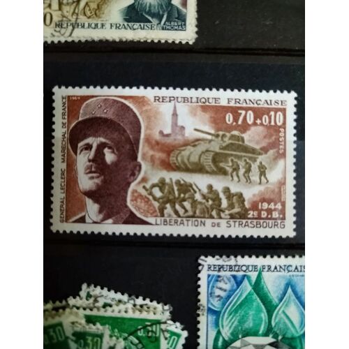 Timbre France Neuf 1608 Libération De Strasbourg Et Maréchal Leclerc 70c + 10c 1969