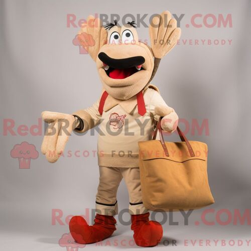 Personnage De Costume De Mascotte Redbrokoly De Crème Glacée Noire Habillé D Une Chemise Oxford Et D Épinglettes