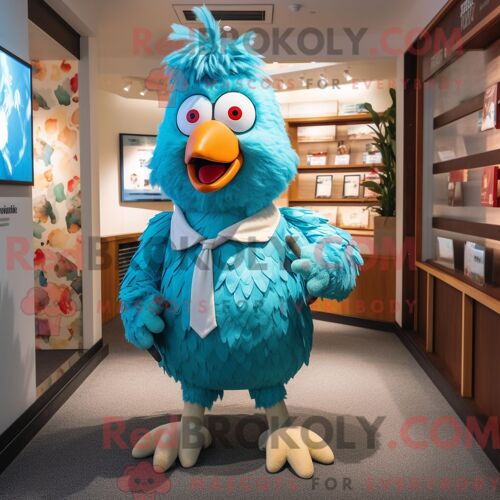 Costume Mascotte Redbrokoly D Aigle De Haast Gris Personnage Habillé Avec Un Pantalon Capri Et Des Sacs Messager