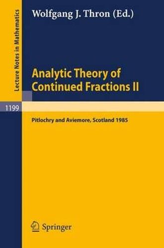 Analytic Theory Of Continued Fractions Ii