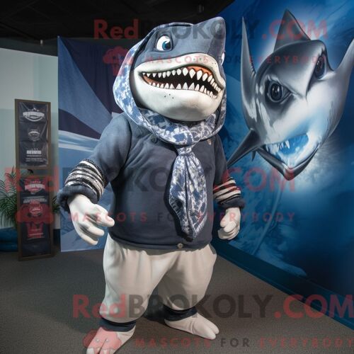 Costume De Mascotte Redbrokoly De Poisson Rouge Marine Personnage Habillé Avec Un Col Roulé Et Des Lunettes