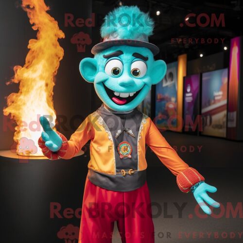 Personnage De Costume De Mascotte Redbrokoly De Gant De Baseball Beige Habillé Avec Une Robe De Soirée Et Des Châles