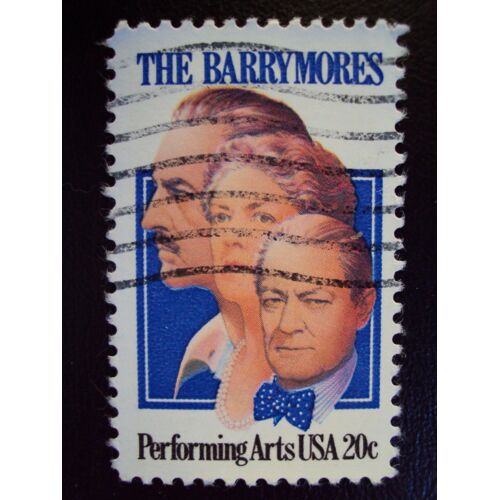 Etats-Unis...U.S.A.20cents.Performing Arts."The Barrymores". Oblitéré.