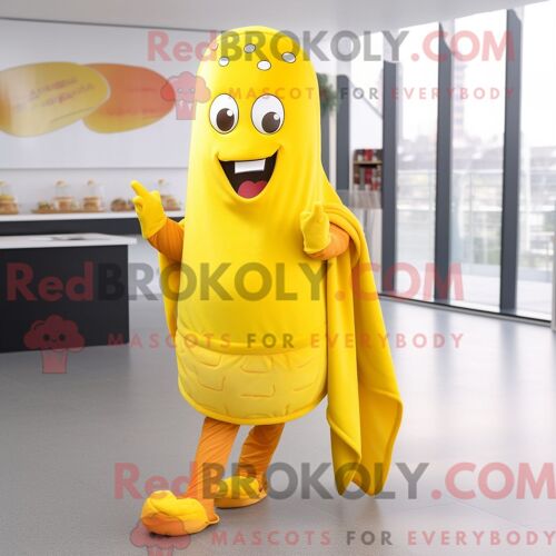 Personnage De Costume De Mascotte Redbrokoly De Chaussures De Danse Irlandaises Rouges Habillé Avec Un Jean Skinny Et Des Colliers