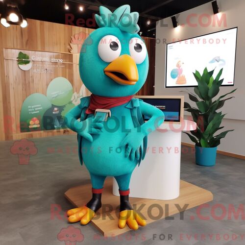 Costume Mascotte Redbrokoly De Méduse Crème Personnage Habillé Avec Un Body Et Des Chapeaux