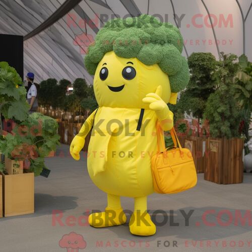 Personnage De Costume De Mascotte Redbrokoly De Raquette De Tennis Beige Habillé D Une Chemise En Chambray Et De Noeuds Papillons