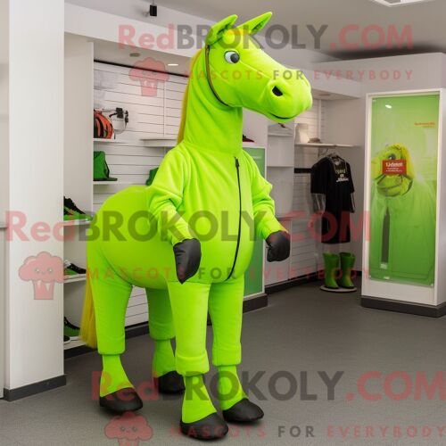 Costume De Mascotte Redbrokoly De Tomate Bleu Sarcelle Habillé D Une Robe Droite Et De Montres Numériques