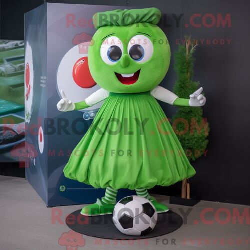 Personnage De Costume De Mascotte Redbrokoly De Cimetière Habillé D Un Costume Et D Épingles À Cravate