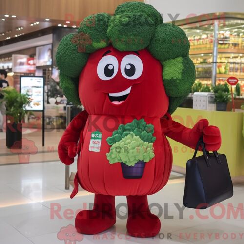 Costume De Mascotte Redbrokoly De Cheval Vert Habillé D Une Robe De Mariée Et De Sacs Messager