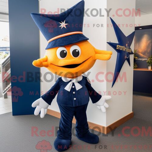 Costume De Mascotte Redbrokoly D Étoile De Mer De La Marine Personnage Habillé D Un Legging Et De Boutons De Manchette