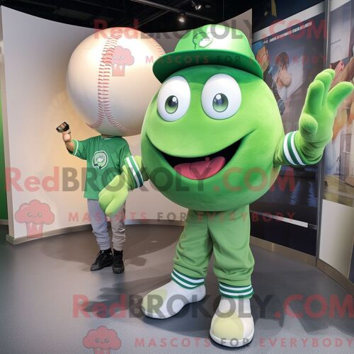 Costume Mascotte Redbrokoly De Pot Of Gold Turquoise Habillé D Une Parka Et De Bonnets