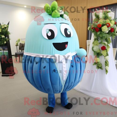 Costume Mascotte Redbrokoly De Ballon De Volley-Ball D Olive Personnage Habillé Avec Une Combinaison Et Des Bracelets