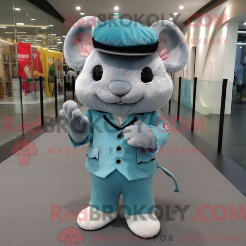 Costume Mascotte Redbrokoly De Buffle Habillé D Un Body Et De Lunettes
