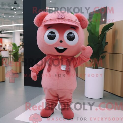 Costume De Mascotte Redbrokoly De Coffre Au Trésor Bleu Habillé D Un Pantalon De Yoga Et De Bérets