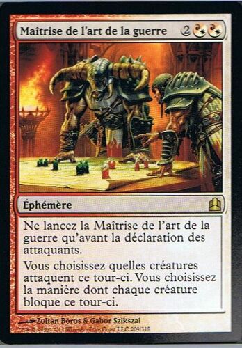 Maîtrise De L'art De La Guerre  ( Master Warcraft ) - Magic Mtg - Commander  - R