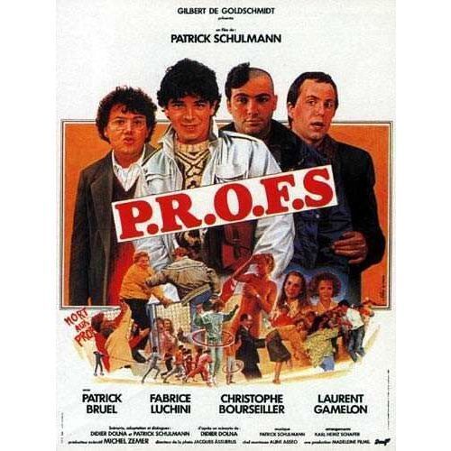 P.R.O.F.S - Profs - Véritable Affiche De Cinéma Pliée - Format 40x60 Cm - De Patrick Schulmann Avec Patrick Bruel, Fabrice Luchini, Christophe Bourseiller, Laurent Gamelon - 1985