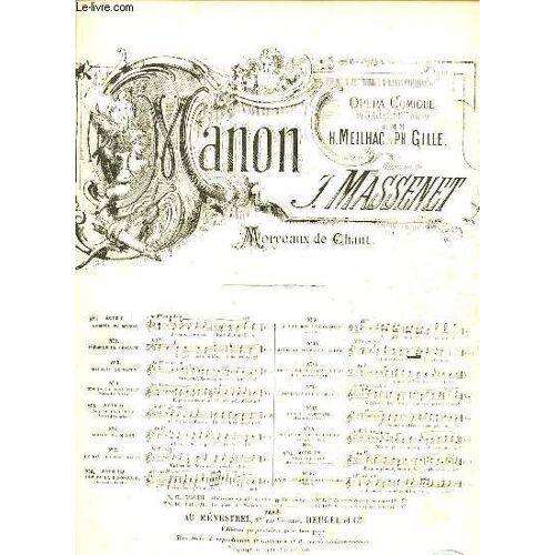 Manon. Adieux De Manon.