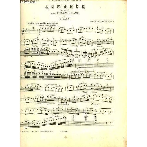 Romance Pour Violon Et Piano.