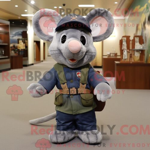 Costume De Mascotte Redbrokoly De Raie Manta Bleue Personnage Habillé D Une Robe De Soirée Et D Épingles À Cravate