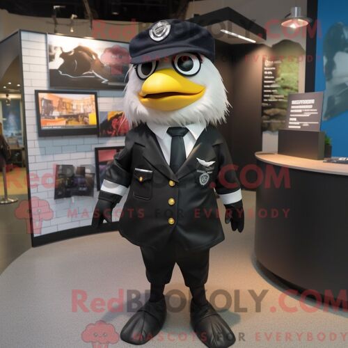 Costume De Mascotte Redbrokoly De Sky Blue Television Habillé D Une Chemise Henley Et De Porte-Documents