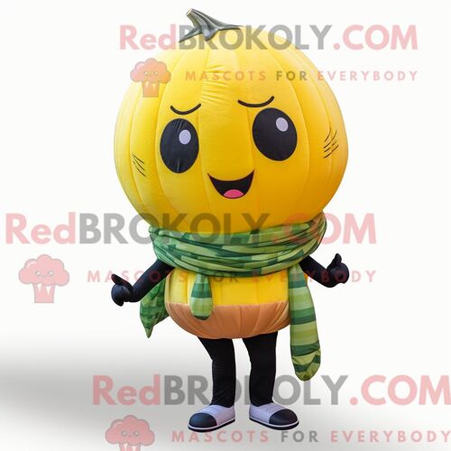 Personnage De Costume De Mascotte Redbrokoly De Feuille De Chou Vert Habillé Avec Un Gilet Et Des Pochettes