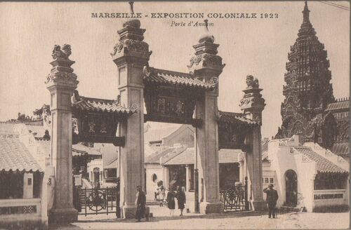 Carte Postale - Marseille Expo Coloniale 1922 - Porte D'annam B