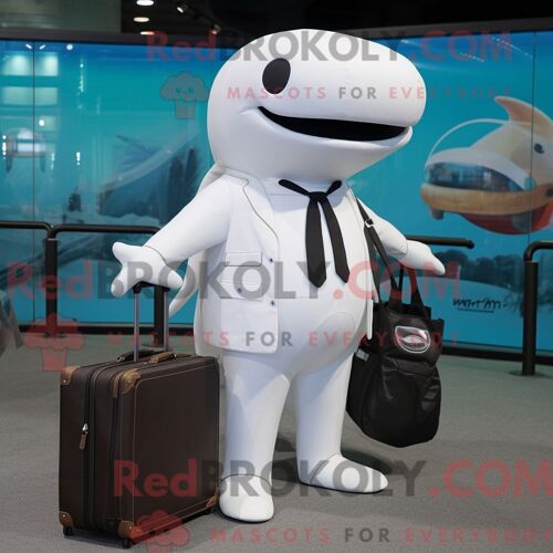Costume De Mascotte Redbrokoly De Vache Holstein Bleue Habillé Avec Une Jupe Longue Et Des Pochettes