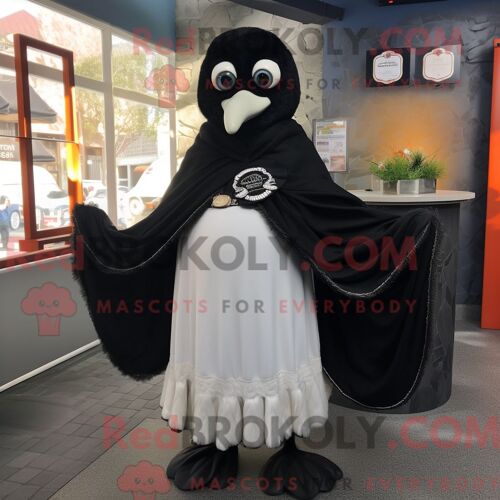 Personnage Mascotte Redbrokoly D Une Guinness Noire Habillée D Une Robe De Mariée Et De Châles