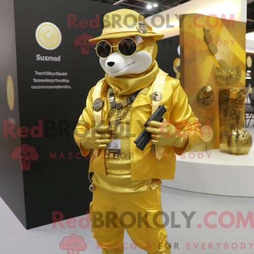 Personnage Mascotte Redbrokoly D Un Magicien Crème Habillé D Un Chino Et D Une Casquette