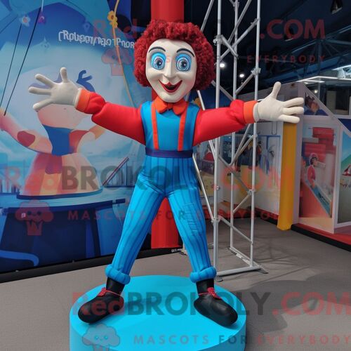Personnage Mascotte Redbrokoly D Un Perroquet Vert Forêt Habillé D Une Robe Taille Empire Et De Bagues
