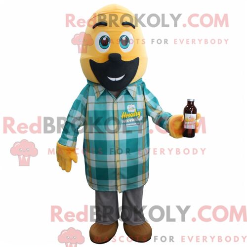 Personnage Mascotte Redbrokoly D Un Utahraptor Gris Habillé D Un Maillot De Bain Une Pièce Et De Bonnets