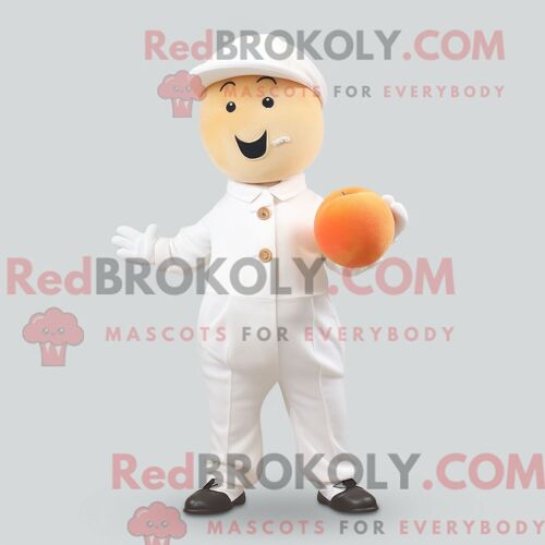 Personnage Mascotte Redbrokoly D Un Ours Vert Habillé D Une Jupe Circulaire Et D Épinglettes