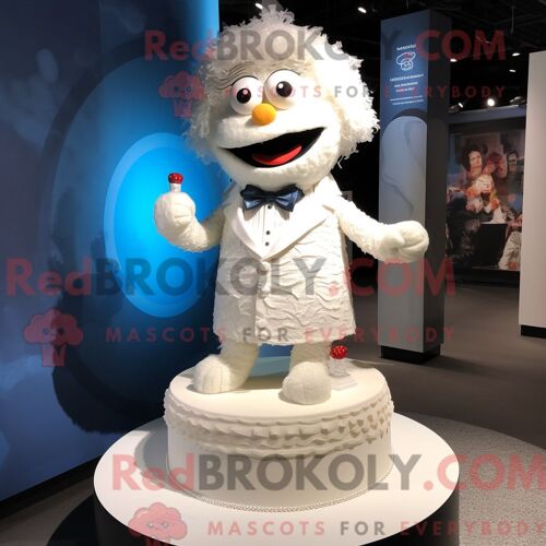 Personnage Mascotte Redbrokoly D Un Pot D Or Pêche Habillé D Un Gilet Et D Anneaux