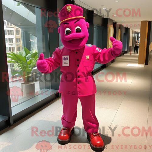 Costume Mascotte Redbrokoly De Puma Bleu Personnage Habillé Avec Un Jean Boyfriend Et Des Montres