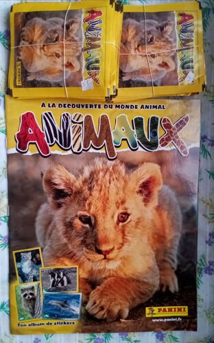 Lot Panini Animaux - Un Album Vide Et 50 Pochettes Scellées