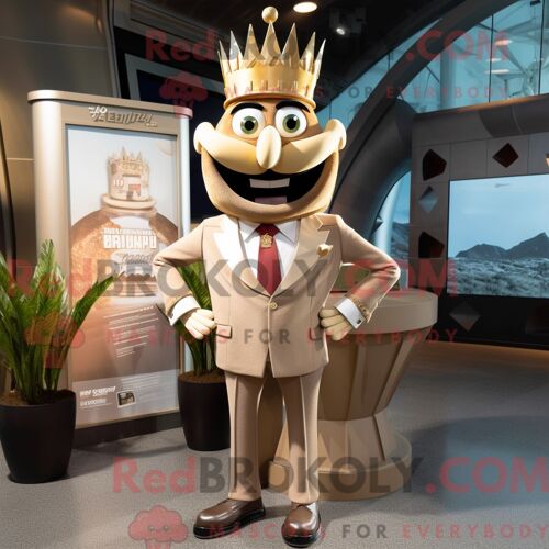 Personnage De Costume De Mascotte Redbrokoly De Paire De Patins À Glace Olive Habillé Avec Un Short De Course Et Des Chapeaux