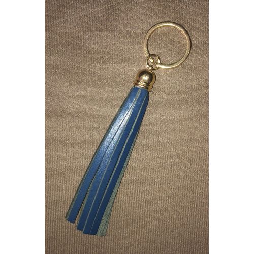 Porte-Clés À Franges En Cuir 14 Cm