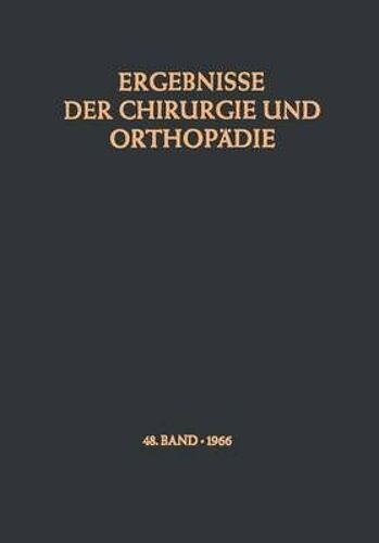 Ergebnisse Der Chirurgie Und Orthopädie