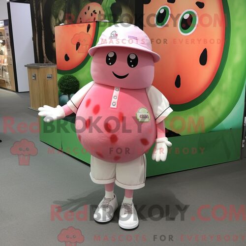Personnage Mascotte Redbrokoly D Un Narval Olive Habillé D Une Robe Longue Et De Bagues