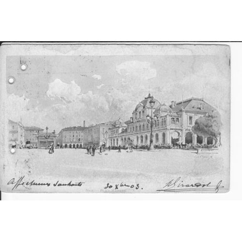 Nice " Place Massena " - Carte Précurseur - Oblitérée En 1903 - Ref 061 274