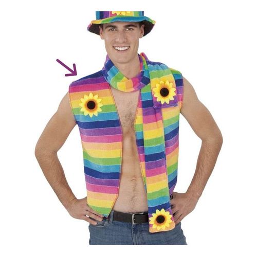 Gilet Hippie Arc-En-Ciel