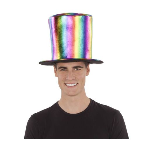 Chapeau Haut-De-Forme Arc-En-Ciel
